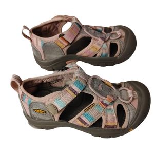 Girls' Keen Newport H2 Sport Pink Rainbow Sandals